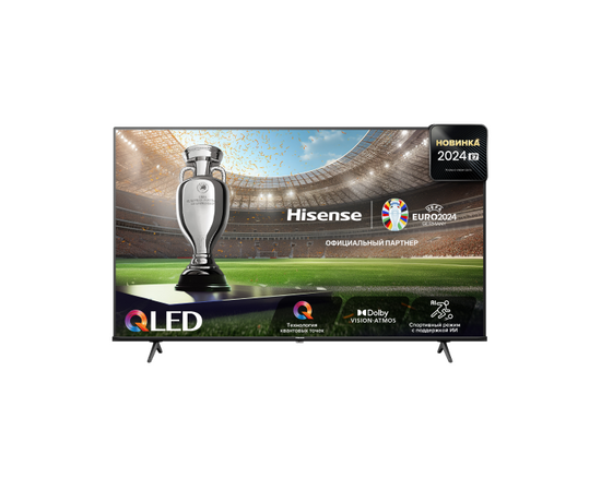  65" Телевизор Hisense 65E7NQ QLED черный 3840x2160, 4K Ultra HD, 60 Гц, Wi-Fi, Smart TV, VIDAA 