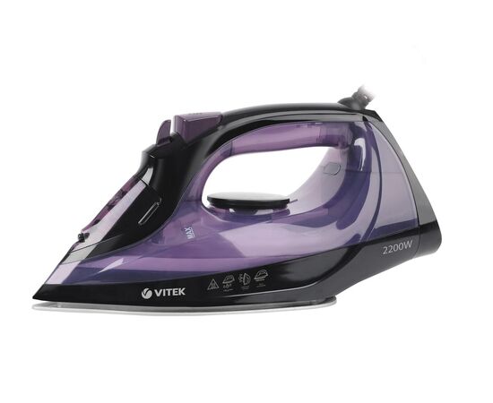  Утюг Vitek VT-8316 MC (2200 Вт, керамика, паровой удар 140 г/мин, 250 мл) черный 