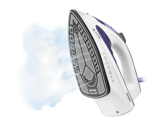  Утюг Vitek VT-8356 2600Вт белый/серый 