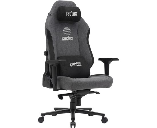  Кресло Cactus CS-CHR-MAG-GY серый/черный крестов. сталь 