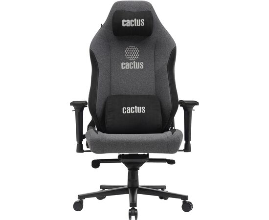  Кресло Cactus CS-CHR-MAG-GY серый/черный крестов. сталь 