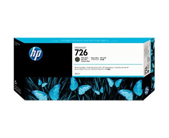  Картридж струйный HP 726 CH575A черный матовый (300мл) для HP DJ 