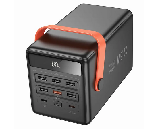  Аккумулятор внешний резервный HOCO J142 Surpass 22.5W+PD20W fully compatible power bank 100000mAh (чёрный) 