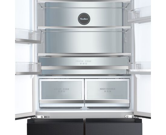  Холодильник TESLER RFD-427BI Sparkling Grey 
