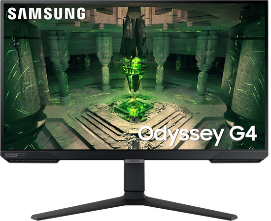  Монитор Samsung 27" S27BG400EI Odyssey G4 Black (IPS, 1920x1080, HDMI+HDMI+DP, 1 ms, 178°/178°, 400 cd/m, 1000:1, 240Hz, Pivot) 
