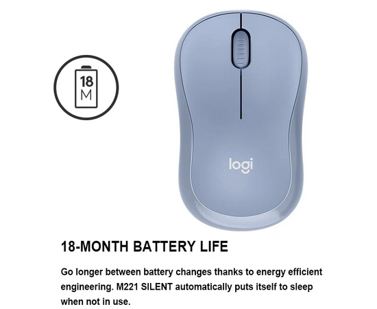 Мышь LOGITECH M221 (910-006111) Blue 