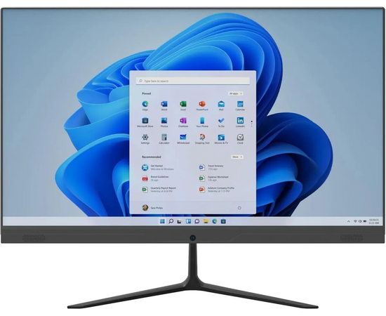  Моноблок IRU P233 (1971918) 23.8" Full HD i3 1005G1 (1.2) 16Gb SSD256Gb CR Windows 11 Professional GbitEth WiFi BT 120W Cam черный 