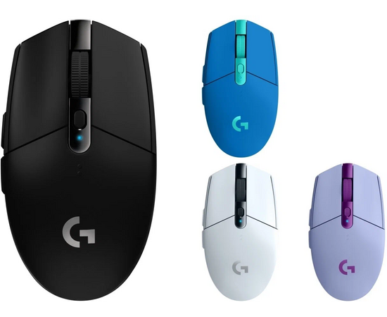  Мышь Logitech G304 Lightspeed (910-006016) оптическая (12000dpi) беспроводная USB (5but) синий 