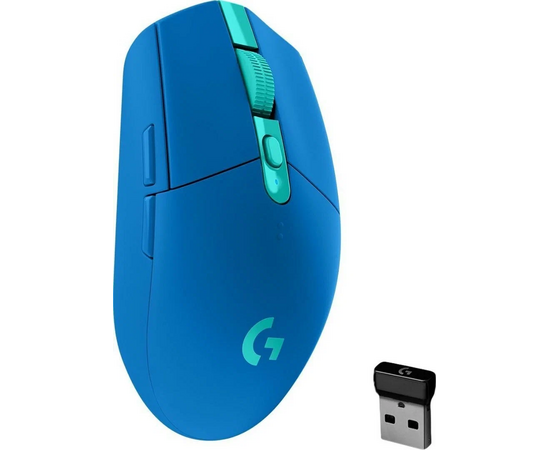  Мышь Logitech G304 Lightspeed (910-006016) оптическая (12000dpi) беспроводная USB (5but) синий 