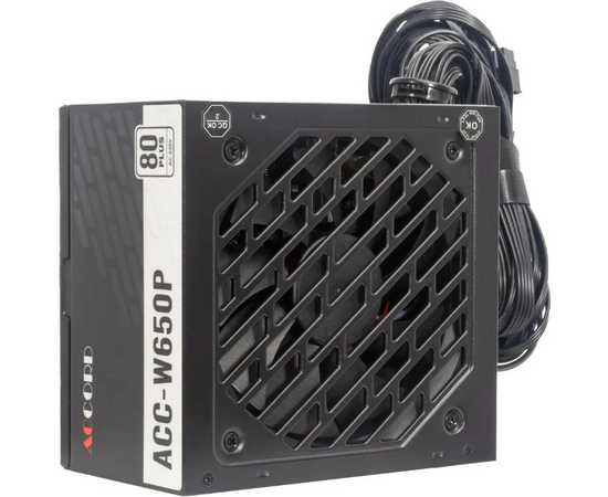  Блок питания Accord ACC-W650P ATX 650W 80 Plus White (20+4pin) 120mm fan 6xSATA RTL 