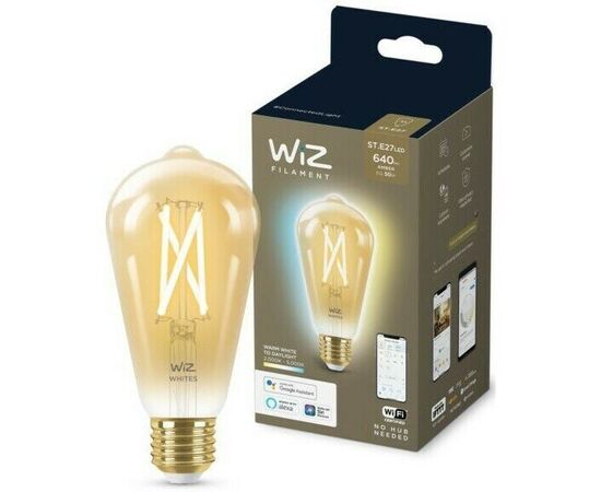  Умная лампа WiZ 929003018701 E27 белая 50Вт 640lm Wi-Fi (1шт) 