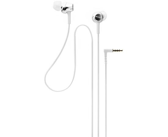  Наушники Sony MDR-EX155AP белый (MDREX155APW.E) 