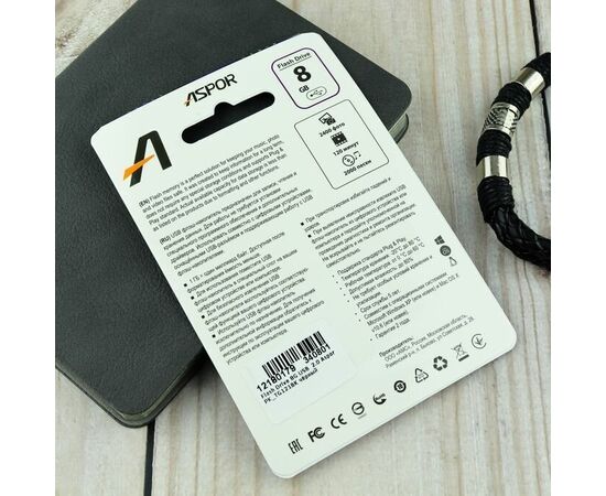  Flash Drive 128G USB  2.0 Aspor PK_TG121BK (чёрный) нс 