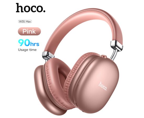  Наушники полноразмерные bluetooth HOCO W35 Max Joy BT (розовый) 