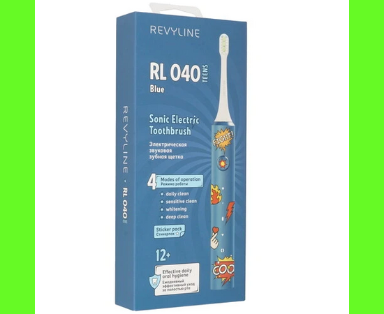  Электрическая зубная щетка Revyline RL 040 Teens голубая 