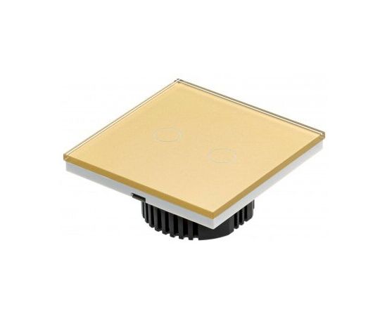 Умный выключатель Sibling Powerlight WS2G 2 клавиши с нулем золотой 
