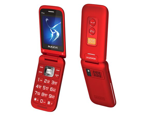  Мобильный телефон MAXVI E5 up Red 