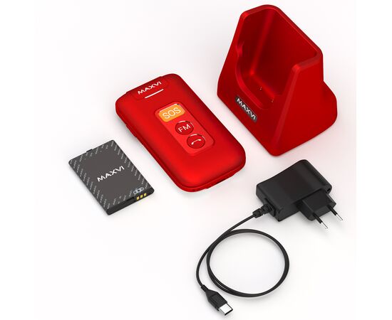  Мобильный телефон MAXVI E5 up Red 