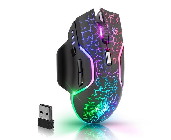  Мышь оптическая беспроводная Defender Oneshot GM-067 3200dpi, 300 мАч, 7D игровая (black) (238166) 