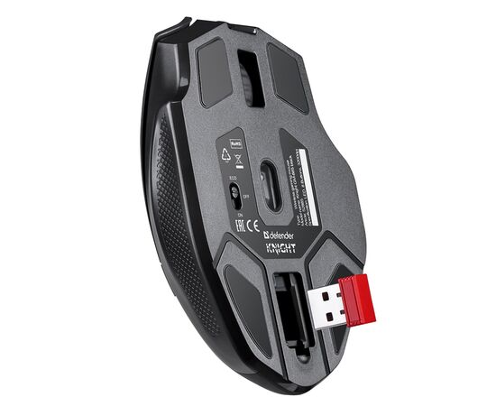  Мышь оптическая беспроводная Defender Knight GM-885, 3200dpi, 400мАч игровая (black) (238165) 