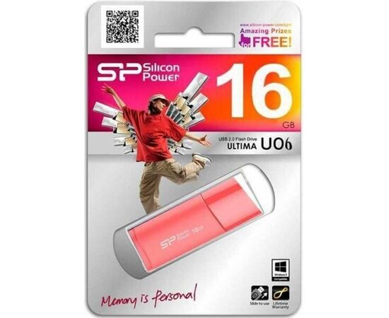  USB  16GB  Silicon Power  Ultima U06  розовый 