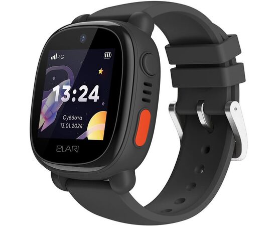  Smart-часы ELARI KidPhone 4G Lite 1.3" (KP-4G-L-BLK) черный/черный 
