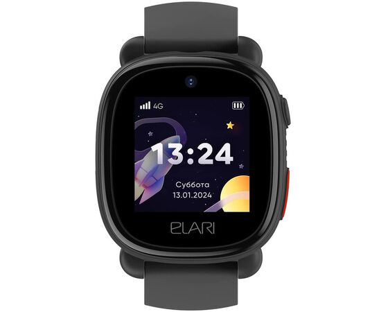  Smart-часы ELARI KidPhone 4G Lite 1.3" (KP-4G-L-BLK) черный/черный 