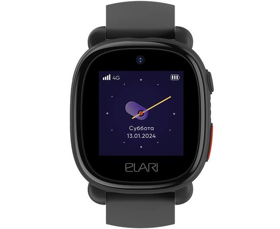  Smart-часы ELARI KidPhone 4G Lite 1.3" (KP-4G-L-BLK) черный/черный 
