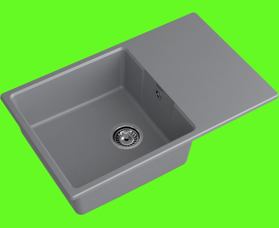  Кухонная мойка GRANFEST Urban 678L dark gray 