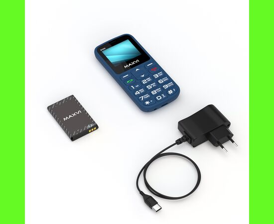  Мобильный телефон MAXVI B100i Blue 