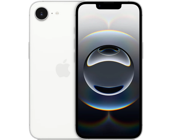  Смартфон Apple iPhone 16e MD1R4HN/A 128Gb белый 3G 4G 1Sim 6.1" 1170x2532 iOS 18 48Mpix 802.11 a/b/g/n/ac/ax NFC GPS Protect 