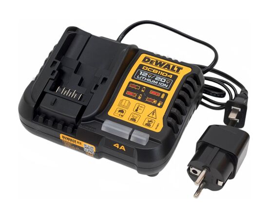  Зарядное устройство Dewalt DCB1104 12/20/60 В для сдвижных батарей Li-Ion, ток 4.0A 