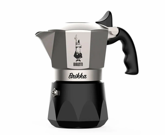  Гейзерная кофеварка Bialetti Brikka 7327 с клапаном для пенки 