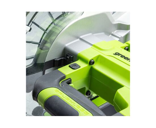  Торцовочная пила аккумуляторная GreenWorks GD24MS216 c АКБ и ЗУ (1501707UH) 