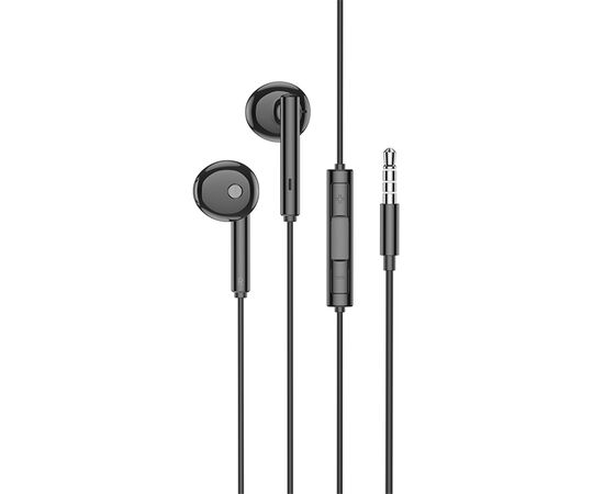 Проводные наушники BOROFONE BM82 Art music, Jack 3.5mm, 1.2 м, черный 