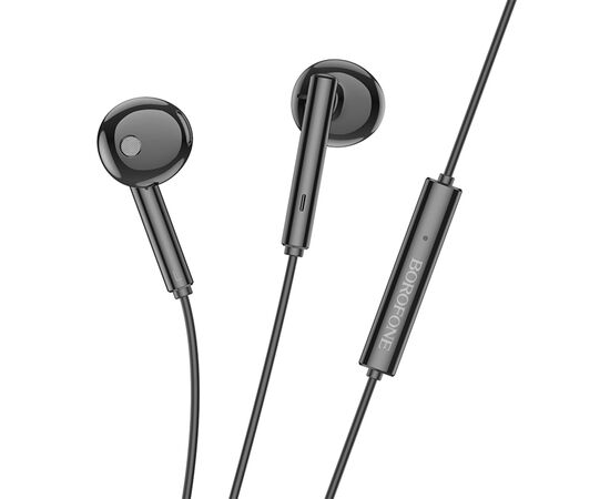  Проводные наушники BOROFONE BM82 Art music, Jack 3.5mm, 1.2 м, черный 