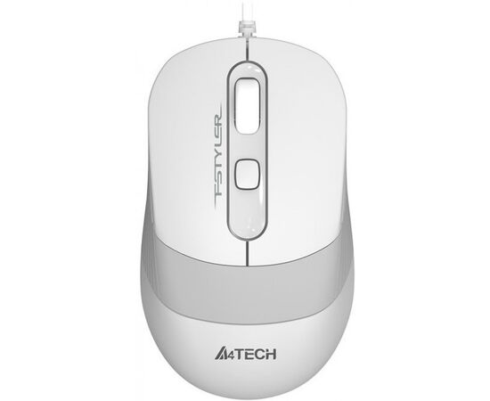  Мышь A4Tech Fstyler FM10S белый/серый оптич. 1600dpi silent USB 3but (FM10S USB WHITE) 