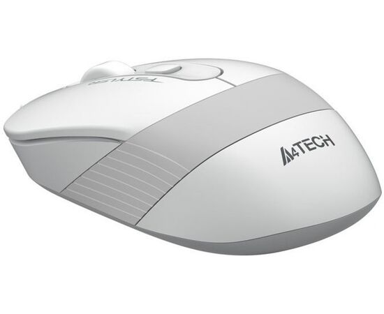  Мышь A4Tech Fstyler FM10S белый/серый оптич. 1600dpi silent USB 3but (FM10S USB WHITE) 