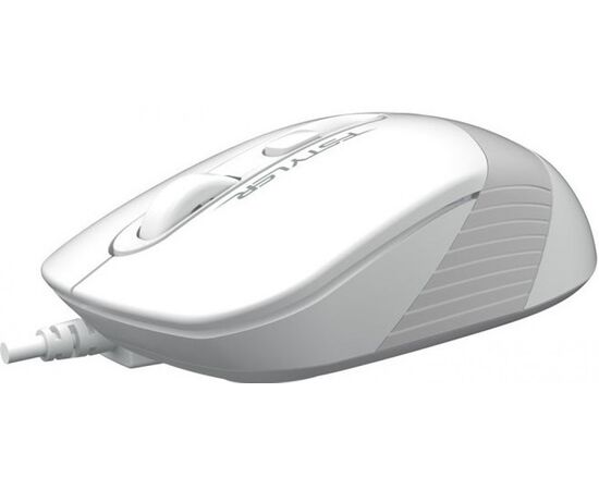  Мышь A4Tech Fstyler FM10S белый/серый оптич. 1600dpi silent USB 3but (FM10S USB WHITE) 