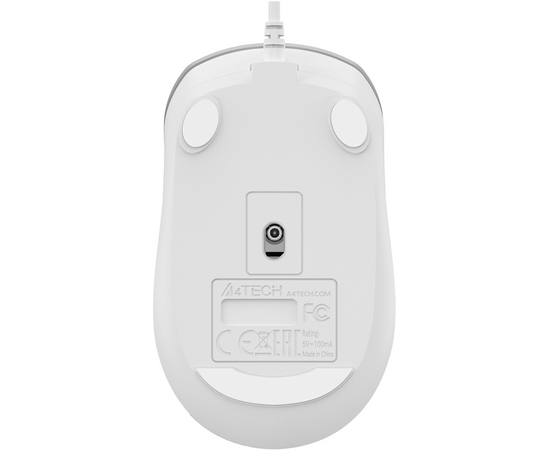  Мышь A4Tech Fstyler FM26 серебристый/белый оптич. 1600dpi USB для ноутбука 4but (FM26 USB (ICY WHITE 
