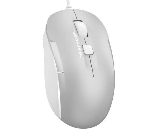  Мышь A4Tech Fstyler FM26 серебристый/белый оптич. 1600dpi USB для ноутбука 4but (FM26 USB (ICY WHITE 