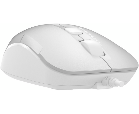  Мышь A4Tech Fstyler FM26 серебристый/белый оптич. 1600dpi USB для ноутбука 4but (FM26 USB (ICY WHITE 