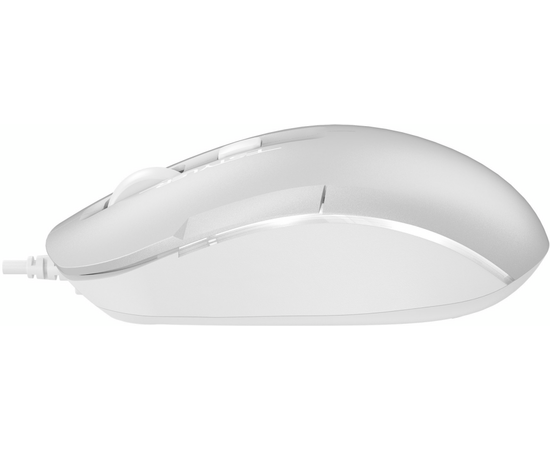  Мышь A4Tech Fstyler FM26 серебристый/белый оптич. 1600dpi USB для ноутбука 4but (FM26 USB (ICY WHITE 