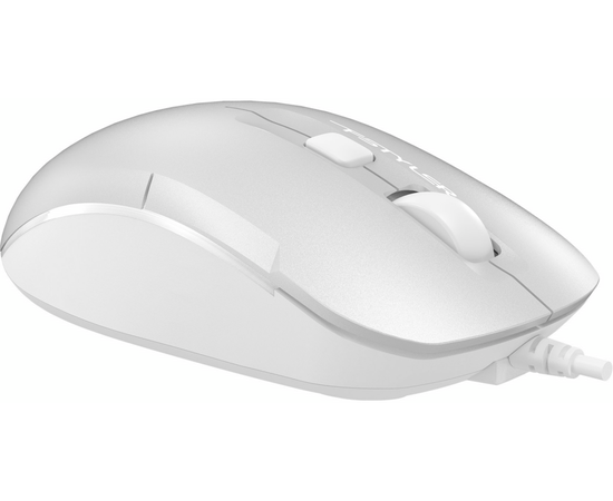  Мышь A4Tech Fstyler FM26 серебристый/белый оптич. 1600dpi USB для ноутбука 4but (FM26 USB (ICY WHITE 