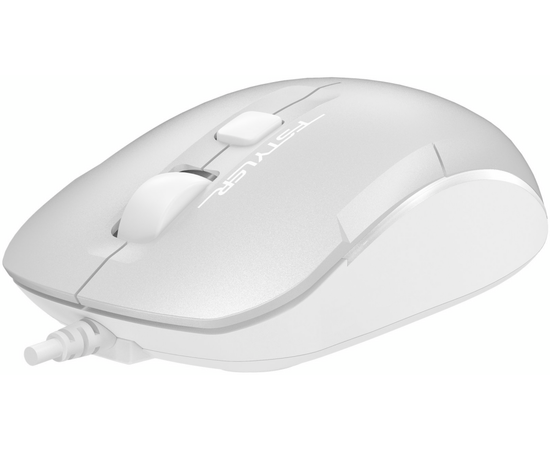  Мышь A4Tech Fstyler FM26 серебристый/белый оптич. 1600dpi USB для ноутбука 4but (FM26 USB (ICY WHITE 