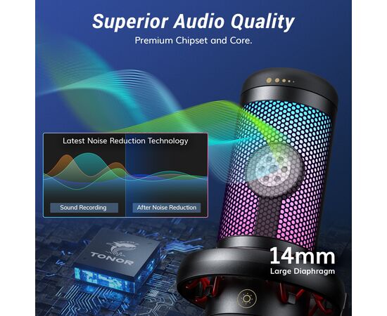  Микрофон Tonor TC310+ черный 