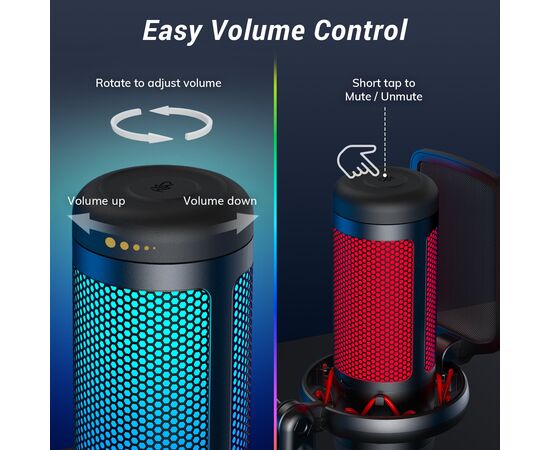  Микрофон Tonor TC310+ черный 