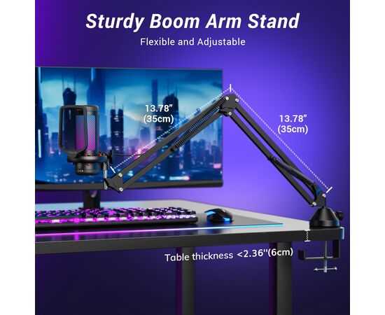  Микрофон Tonor TC310+ черный 