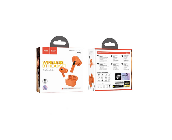  Беспроводные наушники HOCO EQ9 Duke true wireless BT headset (7hours) orange 