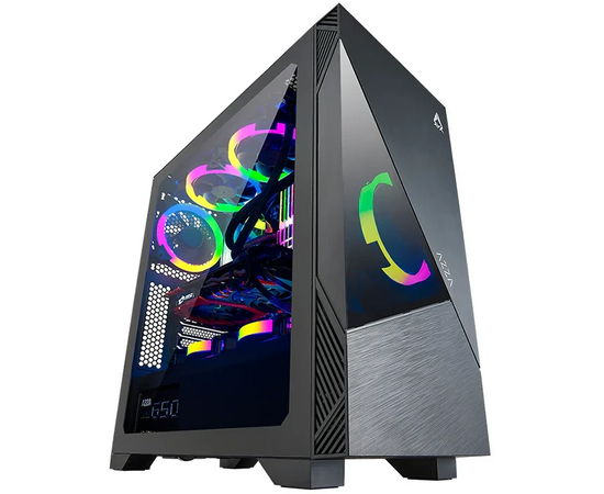 Корпус Azza Eclipse черный (CSAZ-440 Eclipse) без БП ATX 9x120mm 5x140mm 2xUSB2.0 1xUSB3.0 audio bott PSU 
